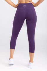 7/8 Length Tights in deep aubergine | Leggings with pockets by Australian activewear brand Idea Athletic